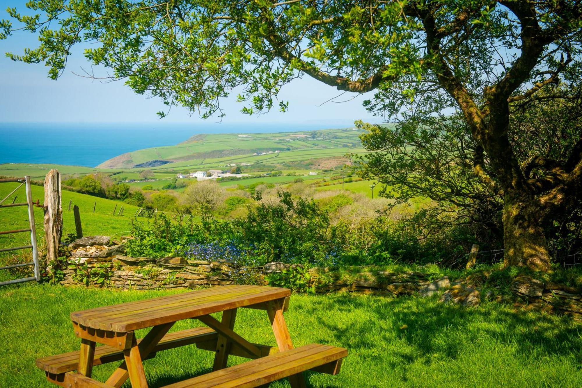 Polrunny Farm Elderberry Cottage With Sea View Боскасл Экстерьер фото